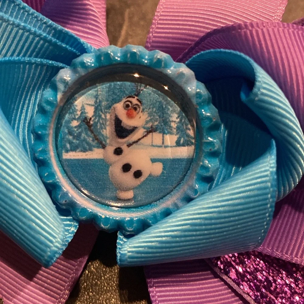 Handmade Olaf Hair Bow